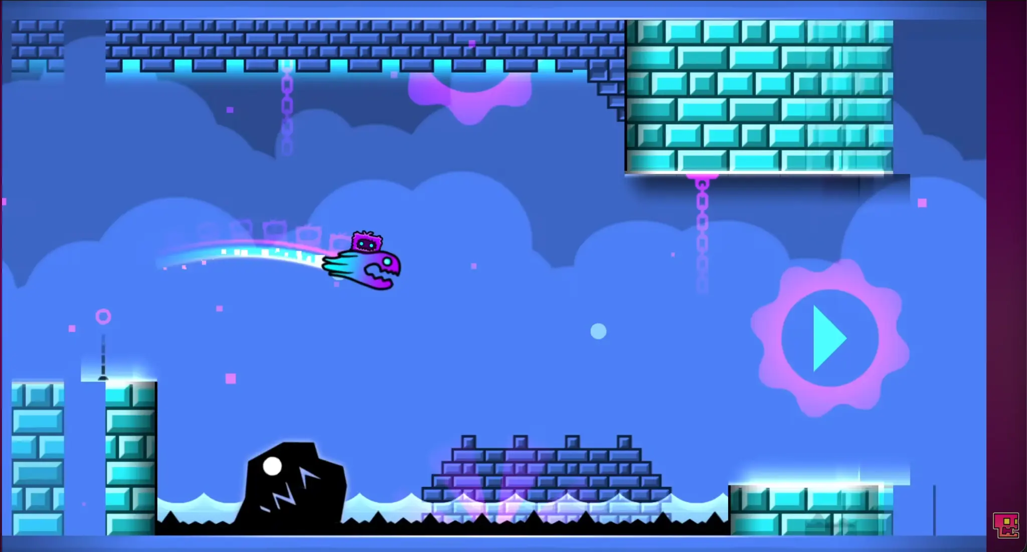 Geometry Dash Breeze Gameplay - Colorful Vibrant Version