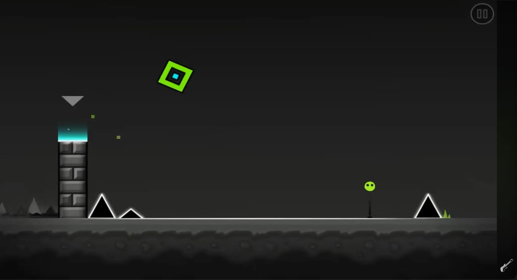 Geometry Dash Meltdown Gameplay - Dark Neon Theme